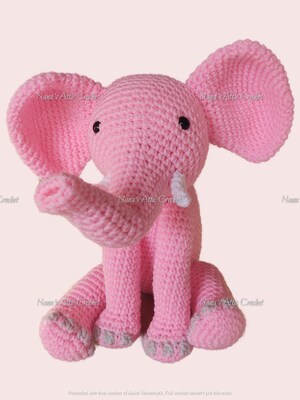 Baby Elephant Stuffed Animal - image5